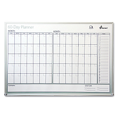 AbilityOne 7520012239897, SKILCRAFT Dry Erase 60-Day Planner, 36 x 24, White Surface, Aluminum Frame