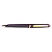 AbilityOne 7520014511065, SKILCRAFT Push Cap Ballpoint Pen, Retractable, Medium 1 mm, Black Ink, Black Barrel, Dozen