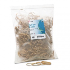 AbilityOne 7510015783514 SKILCRAFT Rubber Bands, Size 54 (Assorted), Assorted Gauges, Beige, 1 lb Box, 1,900/Pack