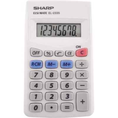 Sharp EL-233SB 8-Digit Pocket Calculator