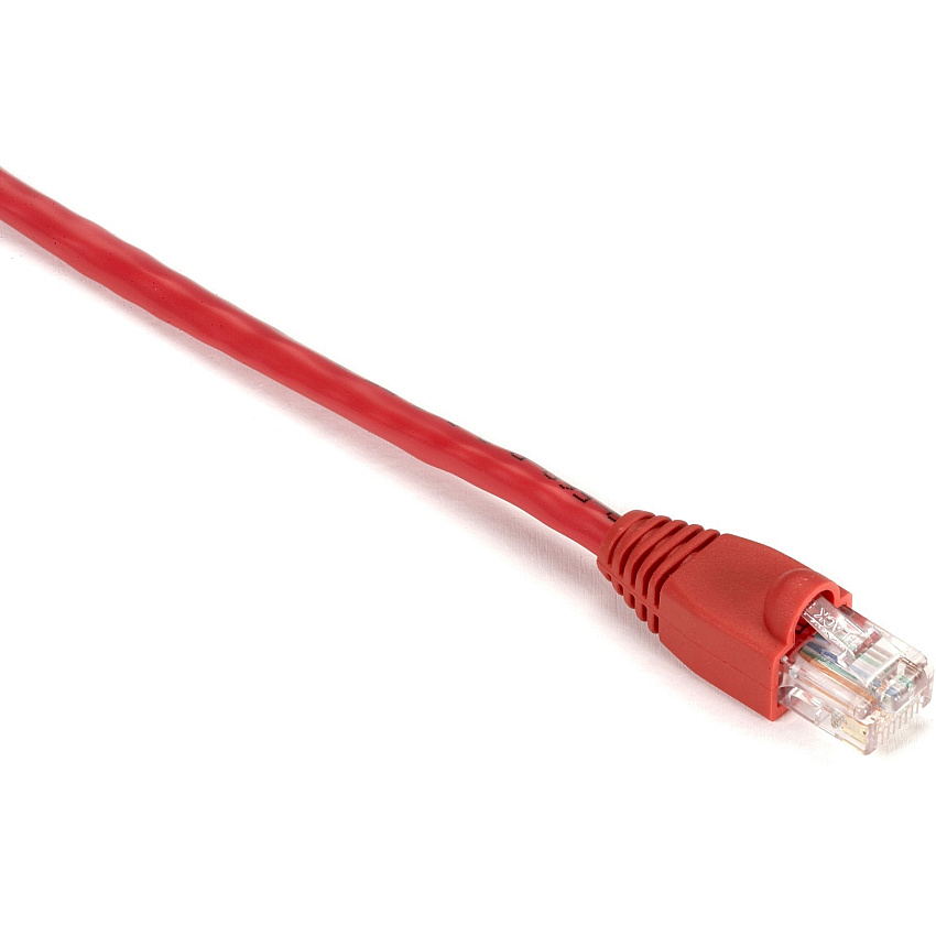 Black Box Cat5e 350-mhz Snagless Stranded Ethernet Patch Cable - Unshielded (utp), Cm Pvc (rj45 M/m), Red, 1-ft. (0.3-m) (EVNSL830001)
