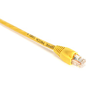 Black Box Cat5e 350-mhz Snagless Stranded Ethernet Patch Cable - Unshielded (utp), Cm Pvc (rj45 M/m), Yellow, 1-ft. (0.3-m) (EVNSL840001)