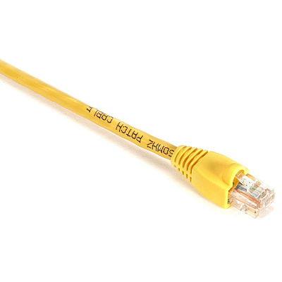 Black Box Cat5e 350-mhz Snagless Stranded Ethernet Patch Cable - Unshielded (utp), Cm Pvc (rj45 M/m), Yellow, 1-ft. (0.3-m) (EVNSL840001)