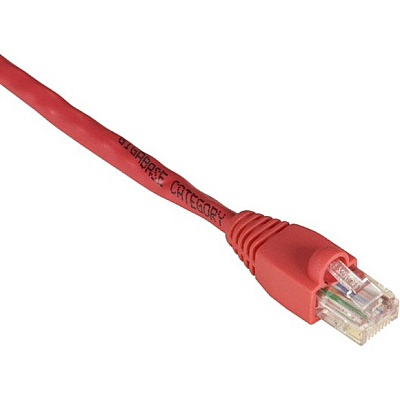 Black Box Cat5e 350-mhz Snagless Stranded Cross-pinned Ethernet Patch Cable-unshielded(utp), Cm Pvc(rj45 M/m), Red, 7-ft.(2.1-m) (EVCRB830007)