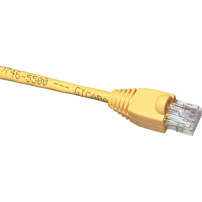 Black Box Cat5e 350-mhz Snagless Stranded Cross-pinned Ethernet Patch Cable-unshielded(utp),cm Pvc(rj45 M/m),yellow,20-ft.(6.0-m) (EVCRB840020)