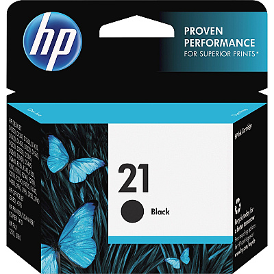 HP 21 (HEWC9351AN) Original Inkjet Ink Cartridge - Black - 1 Each