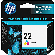 HP 22 (HEWC9352AN) Original Standard Yield Inkjet Ink Cartridge - Cyan, Magenta, Yellow - 1 Each