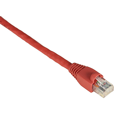 Black Box Cat6 550-mhz Snagless Stranded Ethernet Patch Cable - Unshielded (utp), Cm Pvc (rj45 M/m), Red, 3-ft. (0.9-m) (EVNSL6430003)