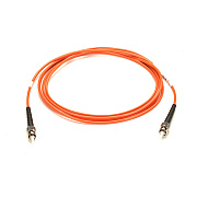 Black Box Om1 62.5/125 Multimode Fiber Optic Patch Cable - Simplex, Ofnr Pvc, St To St, Orange, 1-m (3.2-ft.) (EFN110001MST)