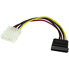 StarTech 6in Lp4 To Sata Power Cable Adapter (SATAPOWADAP)