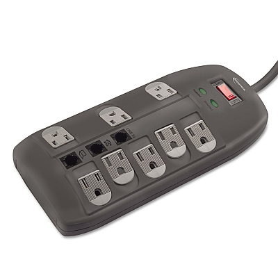 Innovera Surge Protector, 8 AC Outlets, 6 ft Cord, 2,160 J, Black (IVR71656)