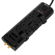 Innovera Surge Protector, 10 AC Outlets, 6 ft Cord, 2,880 J, Black (71657)