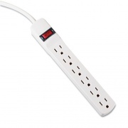 Innovera Power Strip, 6 Outlets, 15 ft Cord, Ivory (73315)