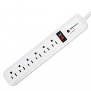 Innovera Surge Protector, 6 Outlets, 4 ft Cord, 540 Joules, White (71652)