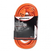 Innovera Indoor/Outdoor Extension Cord, 50 ft, 13 A, Orange (72250)