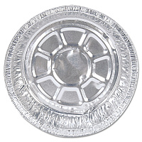 HFA Round Aluminum Container, 24 oz, 7" Diameter, Silver, 500/Carton (HFA204725)