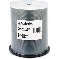 Verbatim 95252 CD Recordable Media - CD-R - 52x - 700 MB - 100 Pack Spindle - White