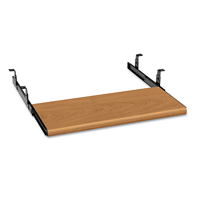 HON Slide-Away Keyboard Platform, Laminate, 21.5w x 10d, Harvest (HON4022C)