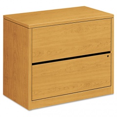 HON 10500 Series Lateral File, 2 Legal/Letter-Size File Drawers, Harvest, 36" x 20" x 29.5" (10563CC)