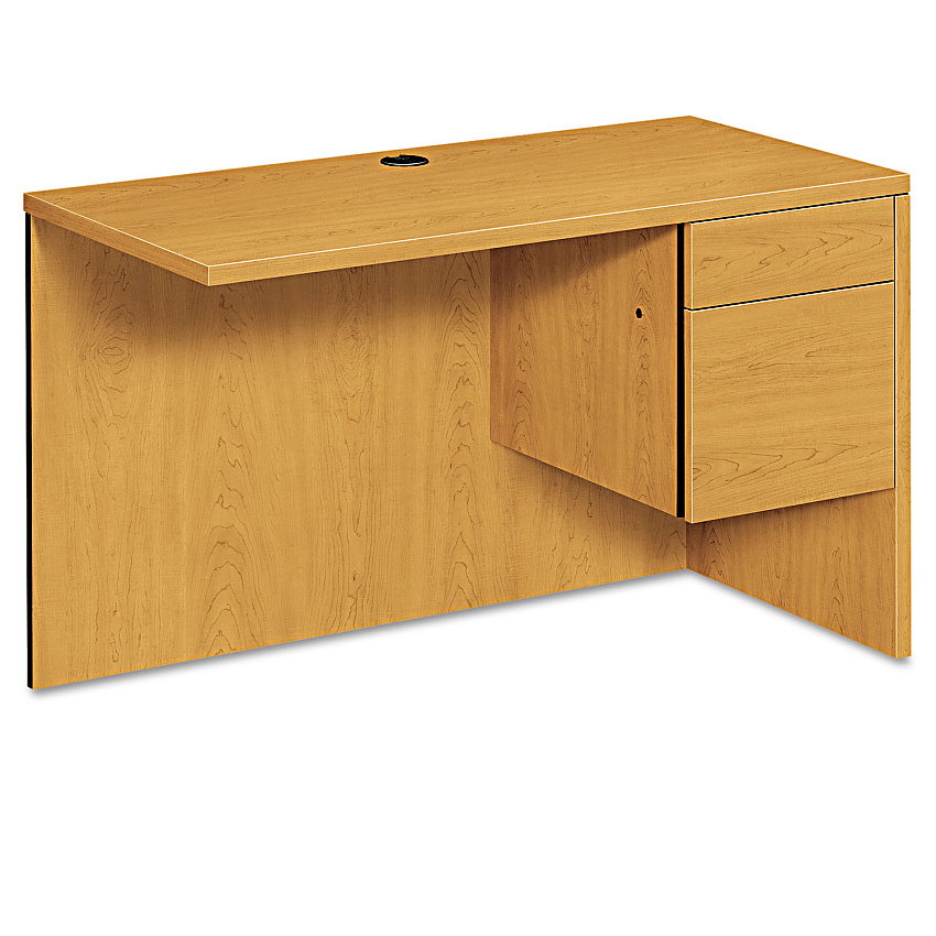 HON 10500 Series L Workstation Return, 3/4 Height Right Ped, 48w x 24d x 29.5h, Harvest (HON10515RCC)