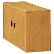 HON 10700 Series Locking Storage Cabinet, 36w x 20d x 29.5h, Harvest (HON107291CC)
