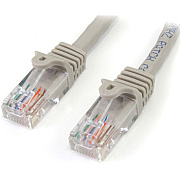 StarTech 7 Ft Gray Snagless Cat5e Utp Patch Cable (45PATCH7GR)
