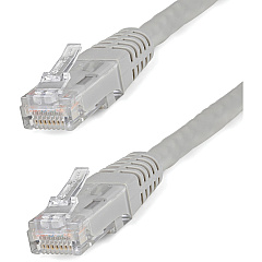 StarTech 15ft Cat6 Ethernet Cable Gray Cat 6 Poe (C6PATCH15GR)