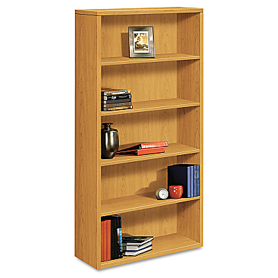 HON 10500 Series Laminate Bookcase, Five-Shelf, 36w x 13.13d x 71h, Harvest (HON105535CC)