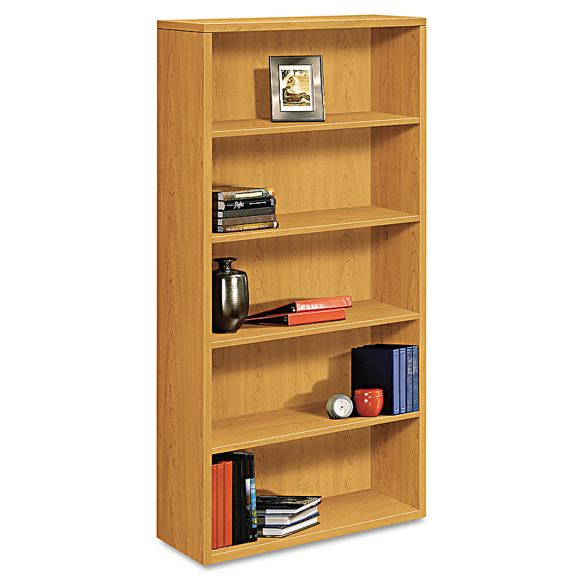 HON 10500 Series Laminate Bookcase, Five-Shelf, 36w x 13.13d x 71h, Harvest (HON105535CC)