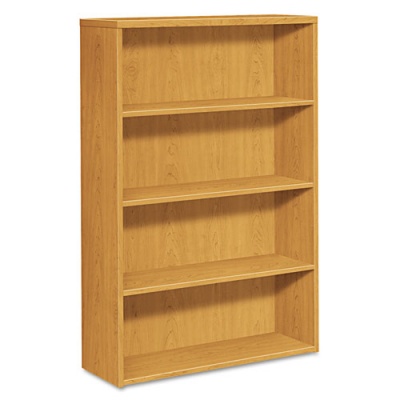 HON 10500 Series Laminate Bookcase, Four-Shelf, 36w x 13.13d x 57.13h, Harvest (105534CC)