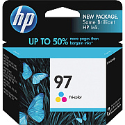 HP 97 (HEWC9363WN) Original Inkjet Ink Cartridge - Cyan, Magenta, Yellow - 1 Each