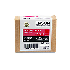 Epson T580A00 UltraChrome K3 Ink, Vivid Magenta