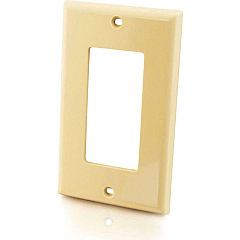 C2G Single Gang Decora Wallplate Ivory (03724)