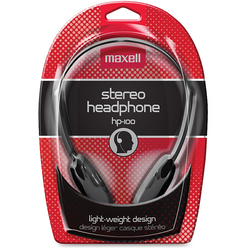 Maxell HP-100 Lightweight Stereo Headphone (190319)