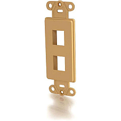 C2G Decora Multimedia Insert 2-port Ivory (03720)