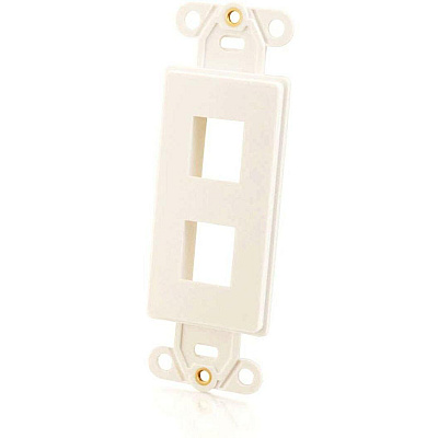 C2G Decora Multimedia Insert 2-port White (03721)