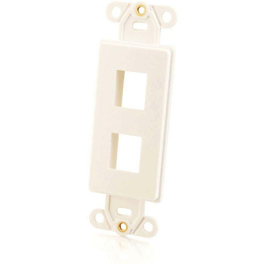 C2G Decora Multimedia Insert 2-port White (03721)