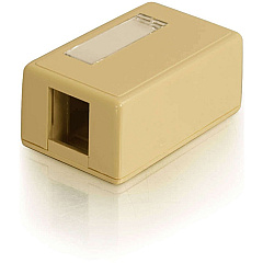 C2G Keystone Jack Surface Mntbox 1port Ivory (03830)