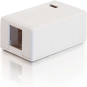 C2G 1-port Keystone Surface Mount Box White (03831)