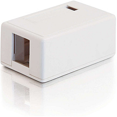 C2G 1-port Keystone Surface Mount Box White (03831)