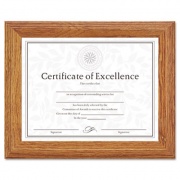 DAX Document/Certificate Frame, Wood, 8.5 x 11, Stepped Oak (2703N8X)
