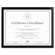DAX Value U-Channel Document Frame with Certificate, 8.5 x 11, Black (N17000N)