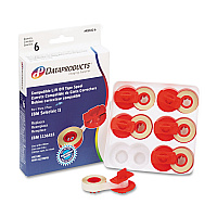Dataproducts R51816 Compatible Low-Tack Lift-Off Tape, Clear, 6/Box