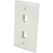 StarTech Dual Outlet Universal Wall Plate (PLATE2WH)