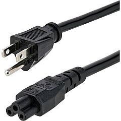 StarTech 6ft Laptop Power Cord, Nema1-15p To C5 (PXT101NB3S)