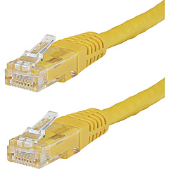 StarTech 1ft Cat6 Ethernet Cable Yellow Cat 6 Poe (C6PATCH1YL)