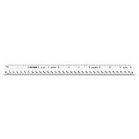 Chartpak Triangular Scale, Plastic, 12" Long, Architectural, White (KOH3272BC)