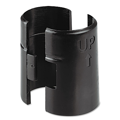 Alera Wire Shelving Shelf Lock Clips, Plastic, Black, 4 Clips/Pack (ALESW59SLBL)