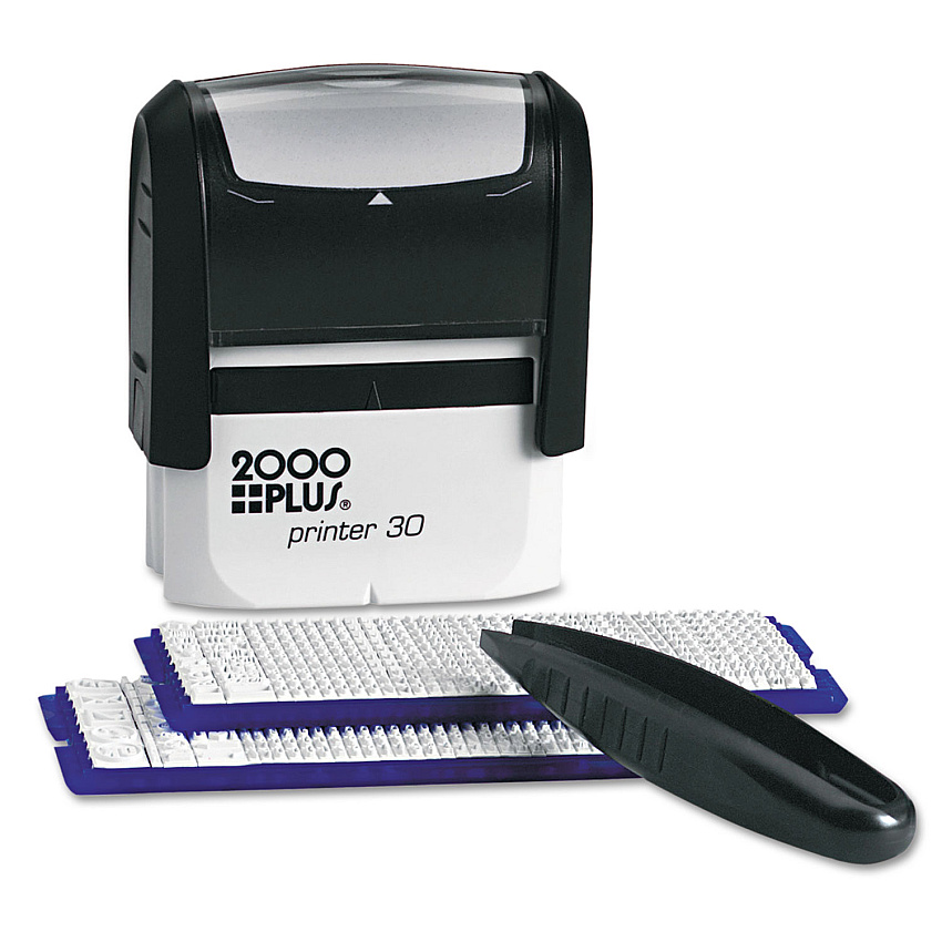 COSCO 2000PLUS Create-A-Stamp One-Color Address Kit, Custom Message, Black (COS030600)
