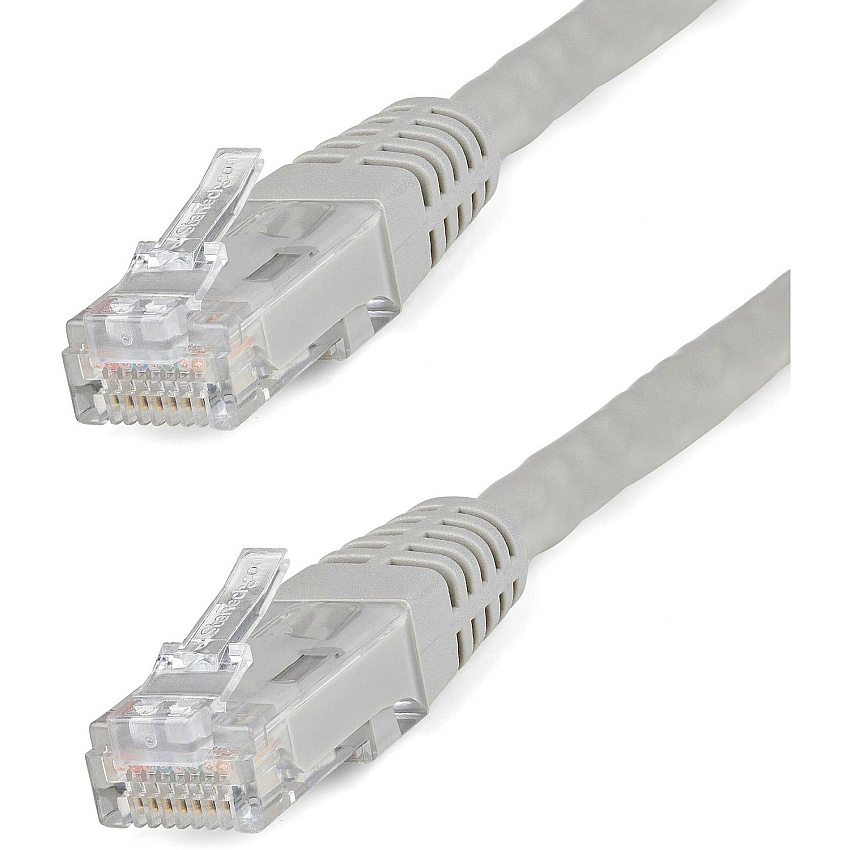 StarTech 20ft Cat6 Ethernet Cable Gray Cat 6 Poe (C6PATCH20GR)